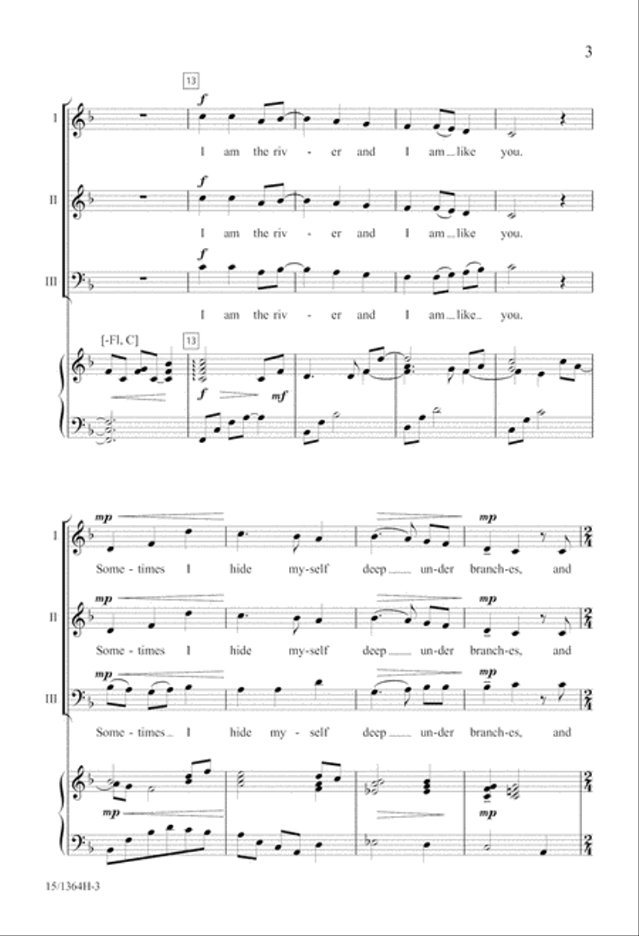 I Am the River 3-Part scores gallery preview page 4