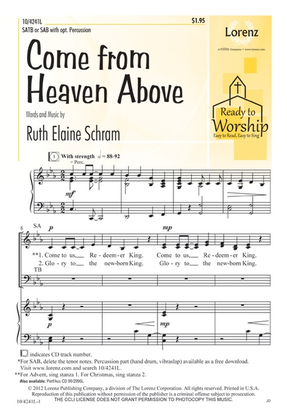Book cover for Come from Heaven Above