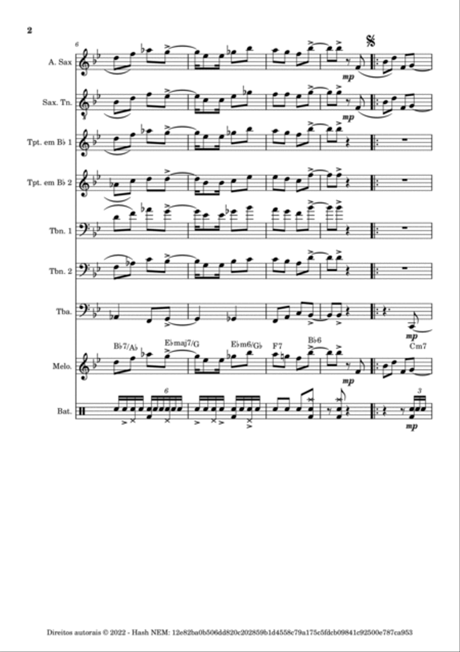 Manda-Brasa Concert Band scores gallery preview page 2