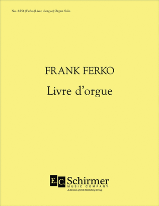 Book cover for Livre d'Orgue