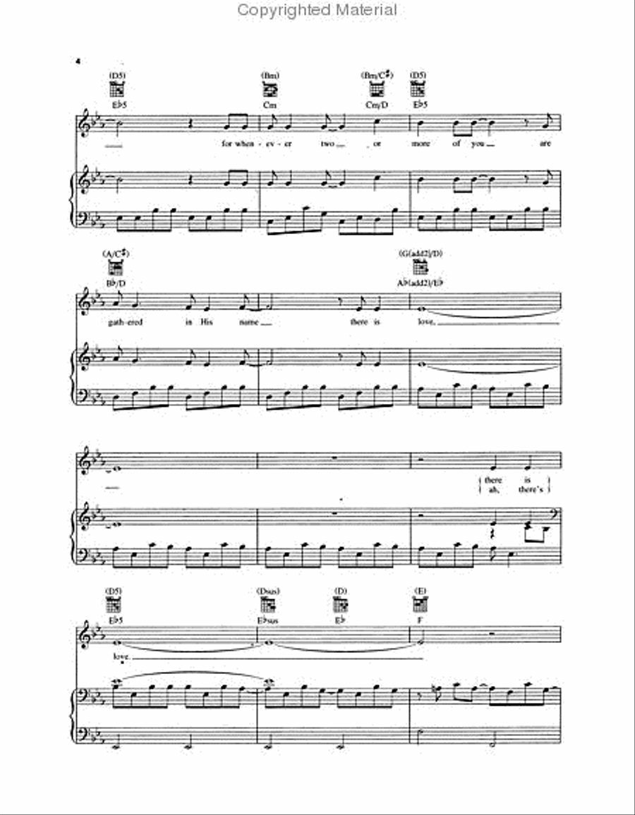 The Wedding Song (There Is Love) Piano, Vocal, Guitar scores gallery preview page 3