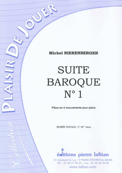 Suite Baroque N° 1 (Pièce En 4 Mouvements)