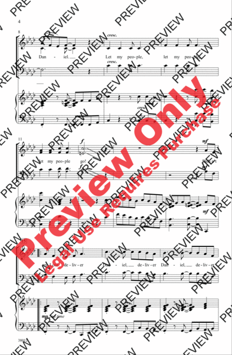 Moses and Daniel 3-Part scores gallery preview page 14