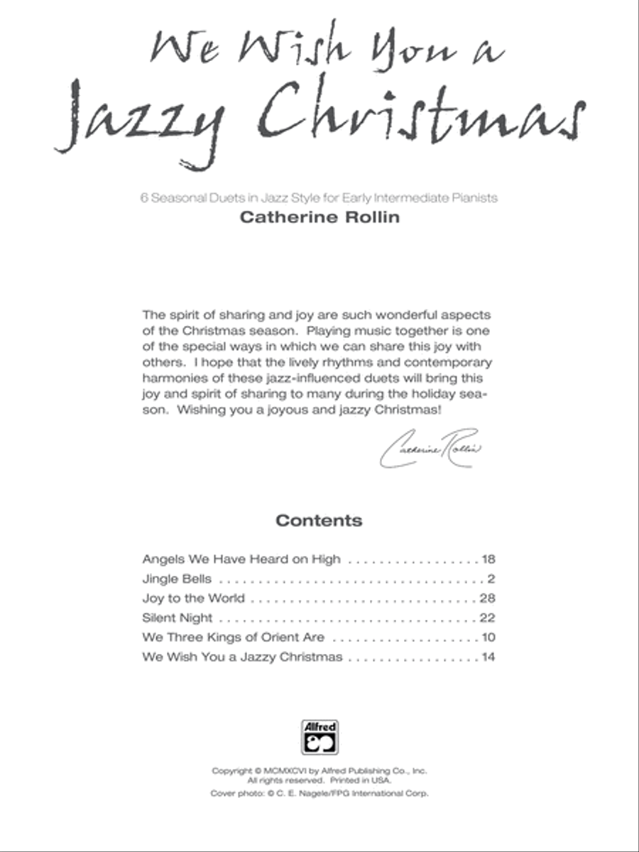 We Wish You a Jazzy Christmas Small Ensemble scores gallery preview page 2
