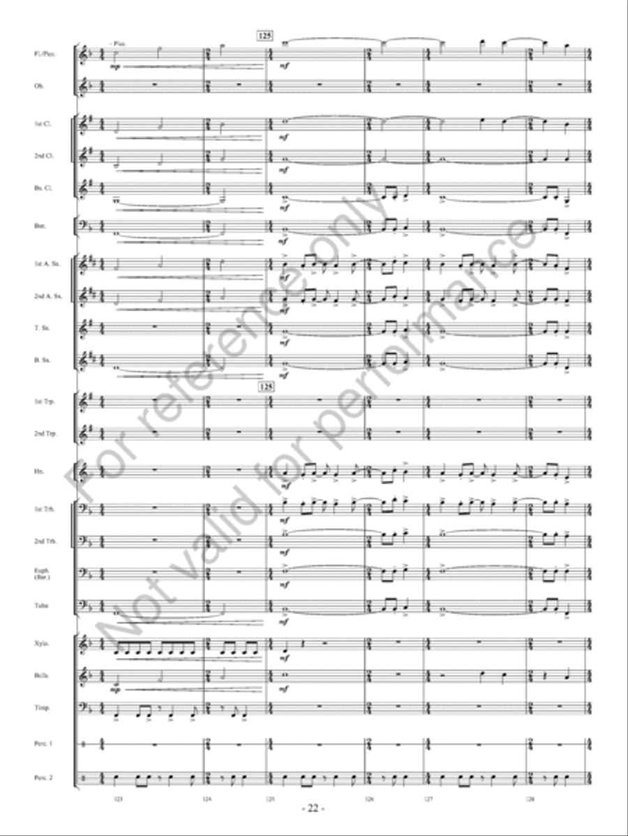 On The Banks… On The Banks… Concert Band scores gallery preview page 23