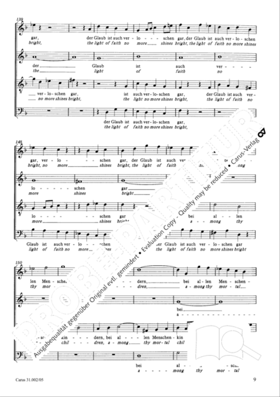 O God, from heaven look on us (Ach Gott, vom Himmel sieh darein) ATB scores gallery preview page 10