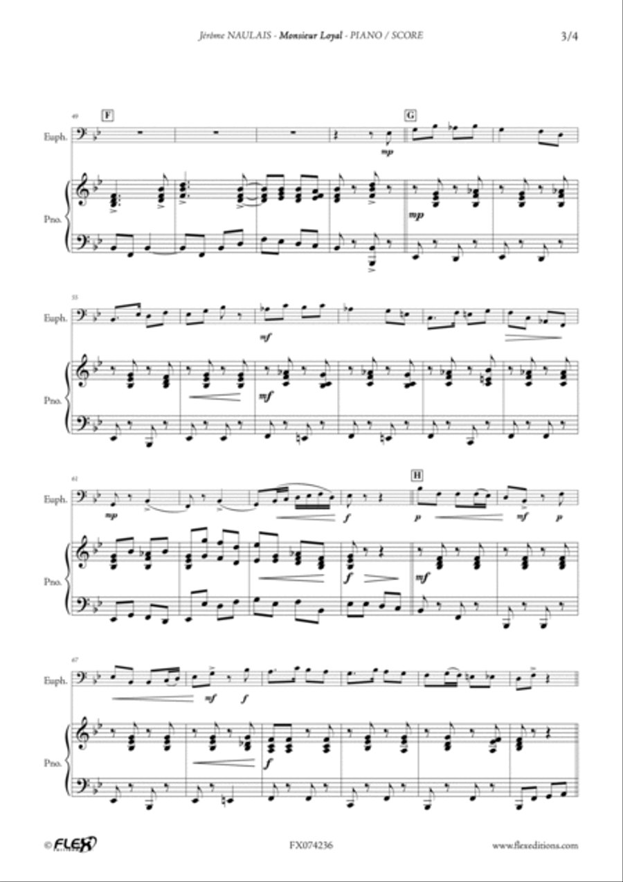 Monsieur Loyal Euphonium scores gallery preview page 4