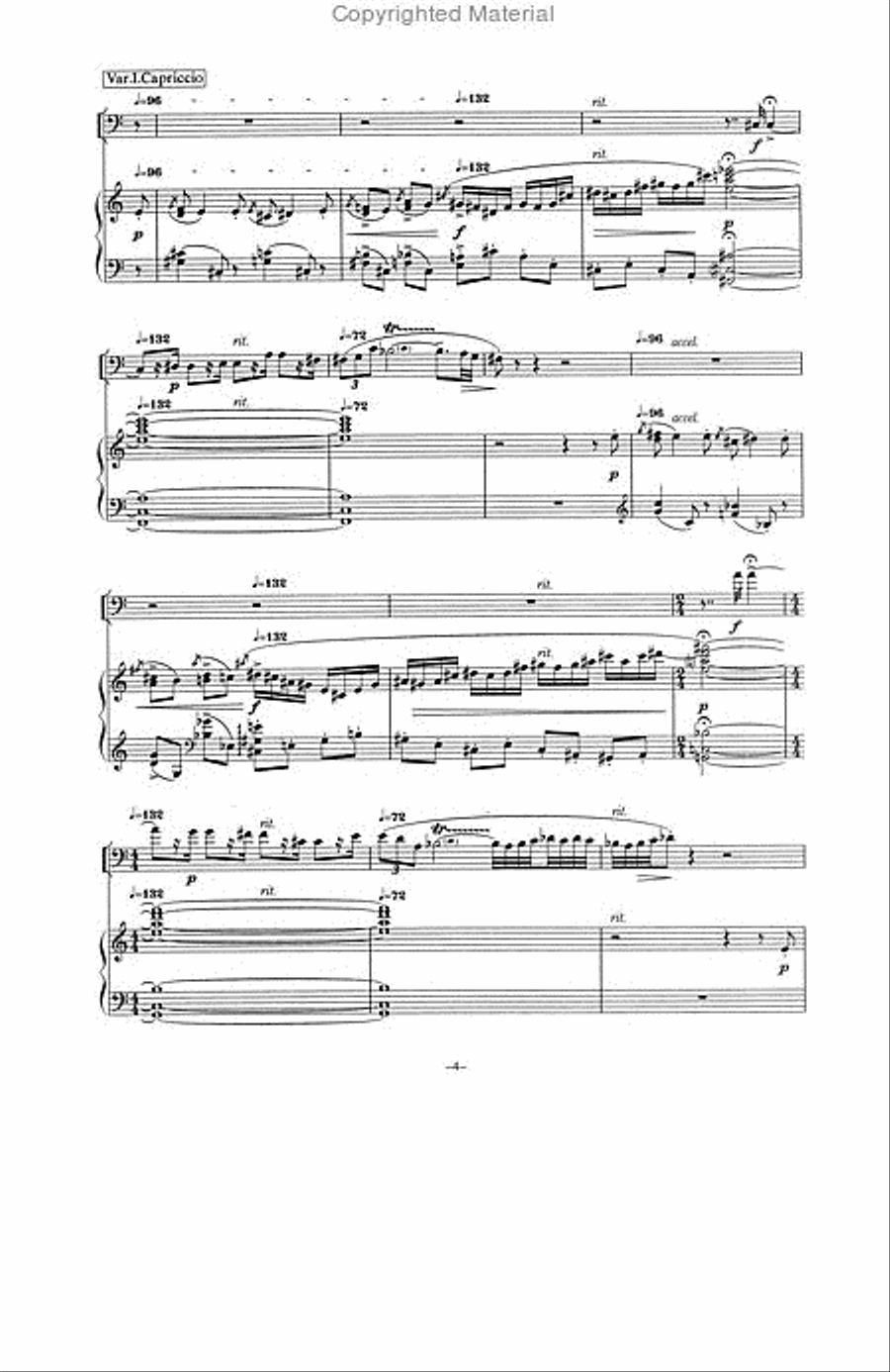 Concert Variations Euphonium scores gallery preview page 5