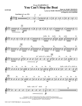 You Can't Stop The Beat (from Hairspray) (arr. Ed Lojeski) - Guitar