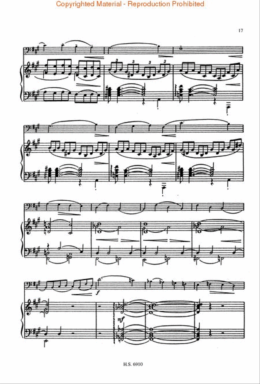 Miaskovsky – Sonata No. 2, Op. 81 Cello scores gallery preview page 3