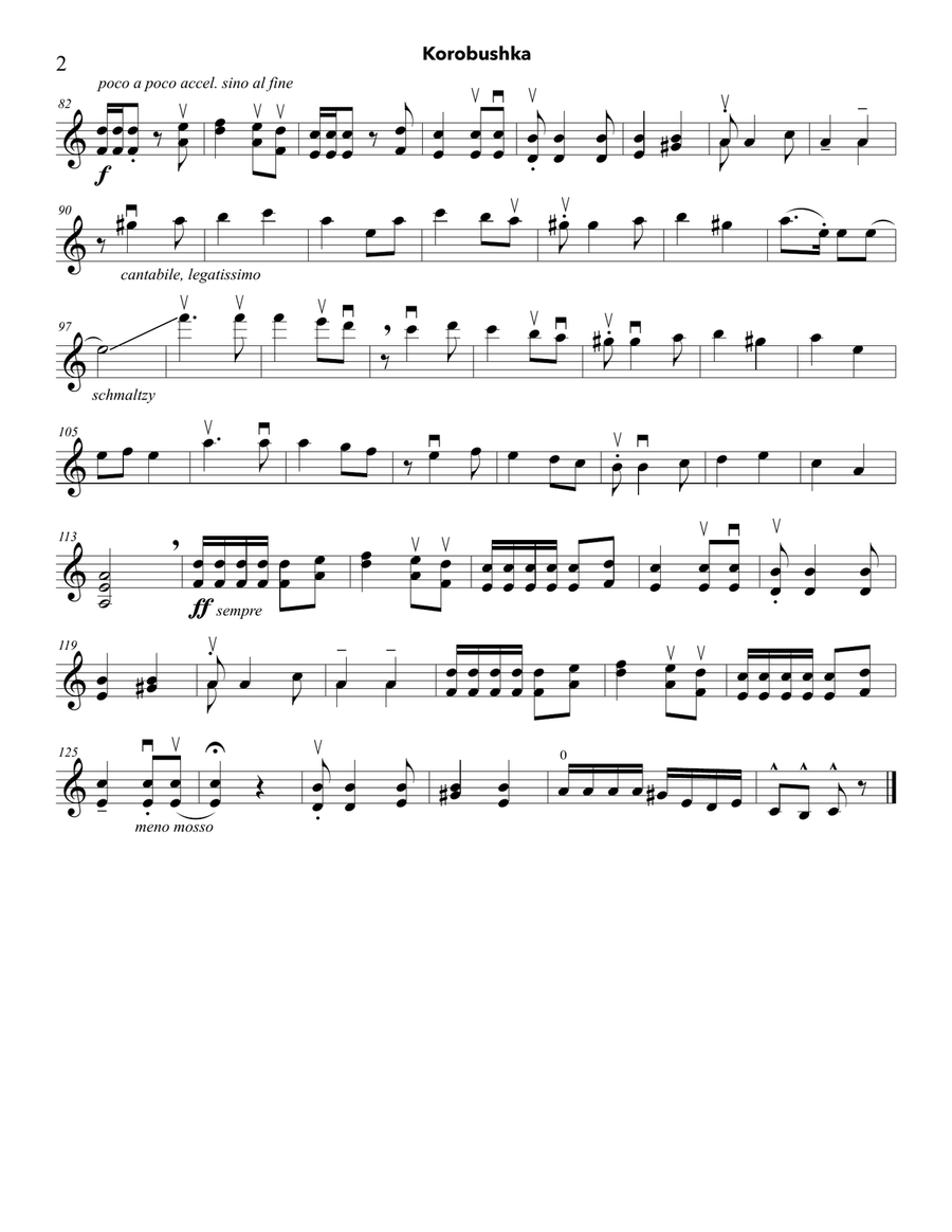 Korobushka String Quartet scores gallery preview page 4