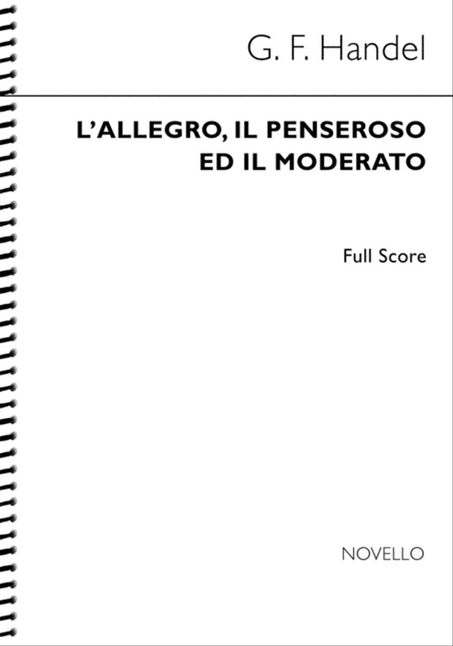 L'Allegro, il Penseroso ed il Moderato Choir scores gallery preview page 1