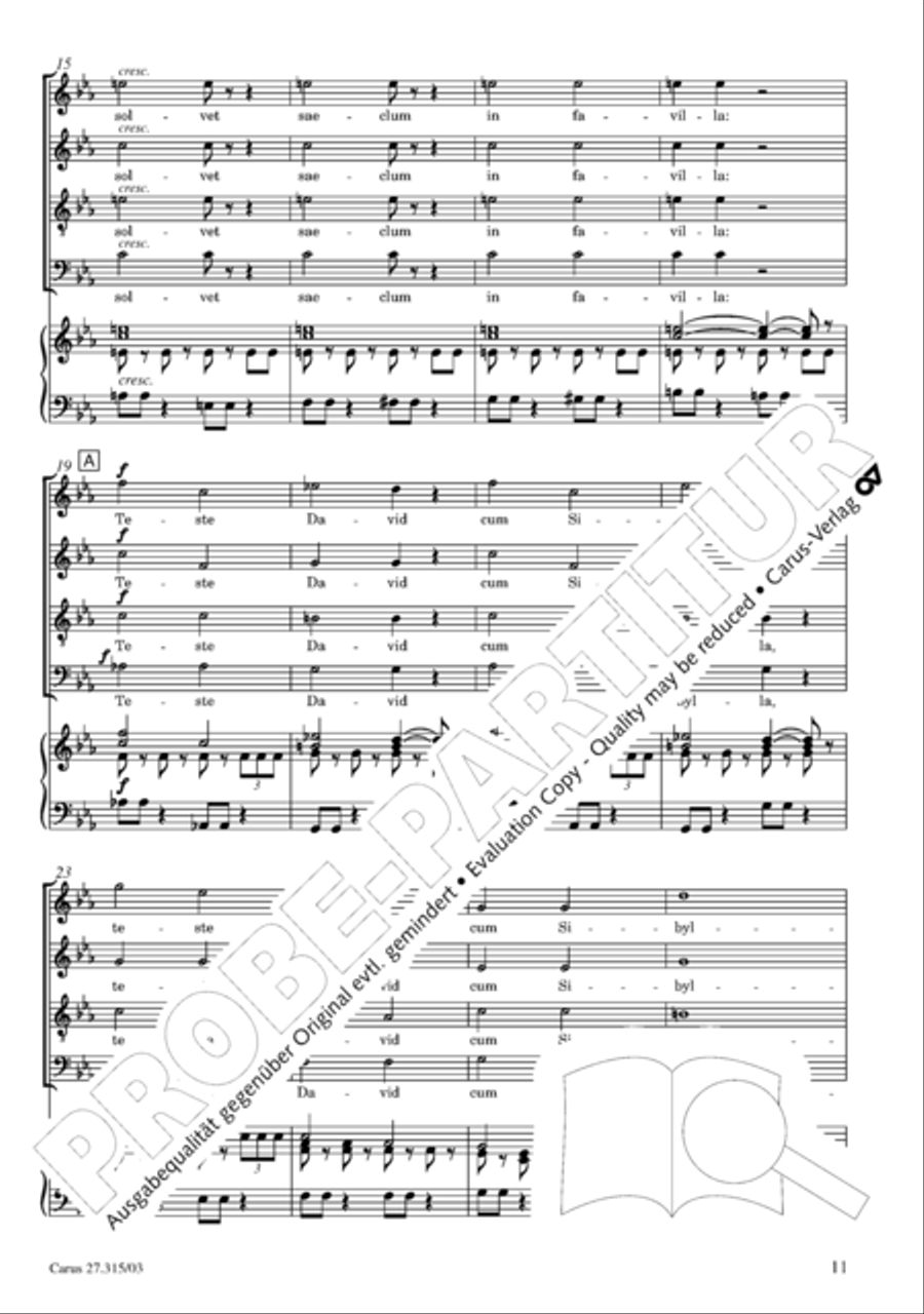 Requiem in C major 4-Part scores gallery preview page 12