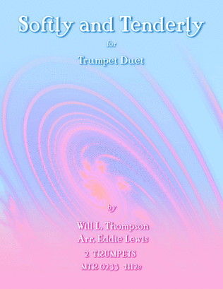 Book cover for Softly and Tenderly Trumpet Duet