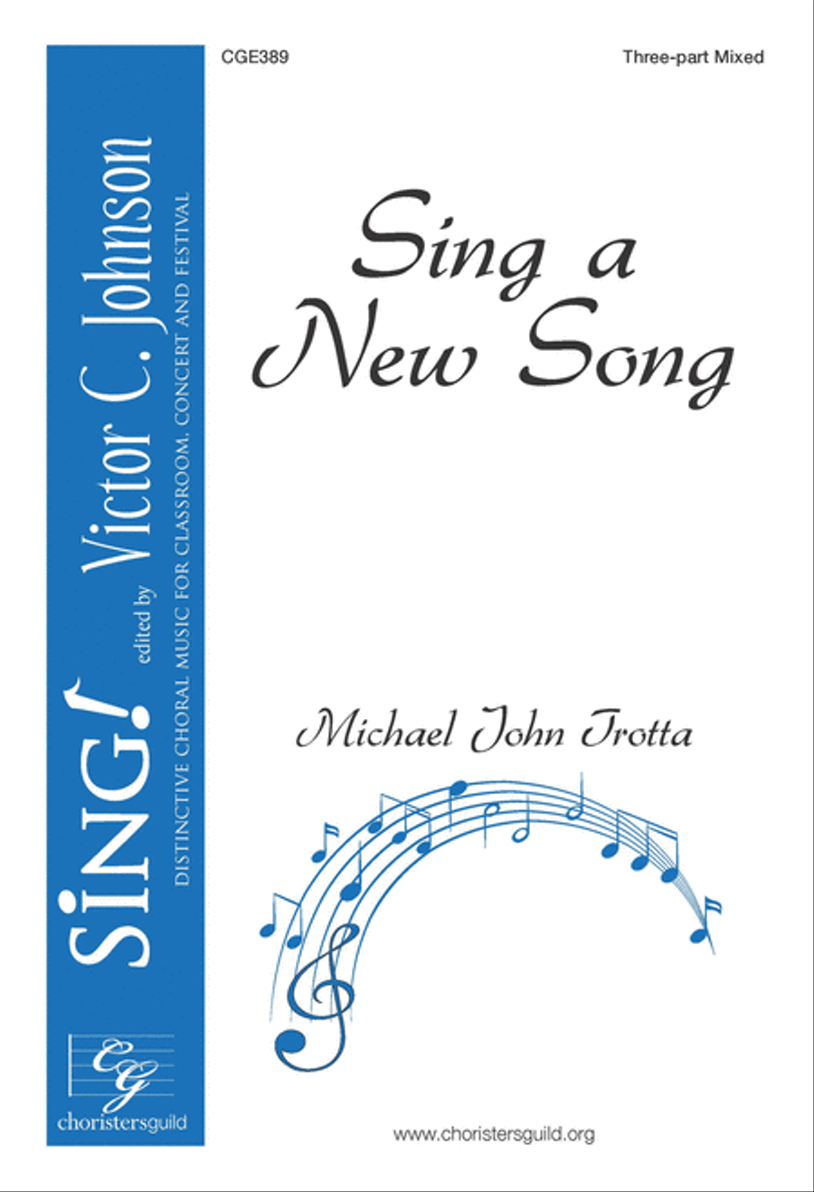 Sing A New Song (Three-part Mixed with opt. a capella) 3-Part scores gallery preview page 1