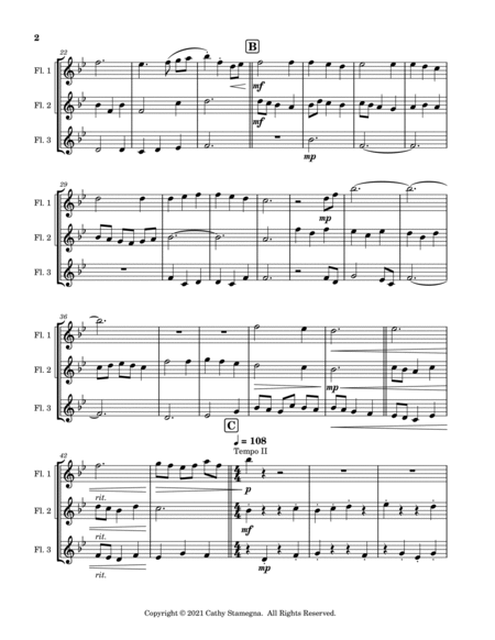 Alleluia! Sing to Jesus (Flute Trio) image number null