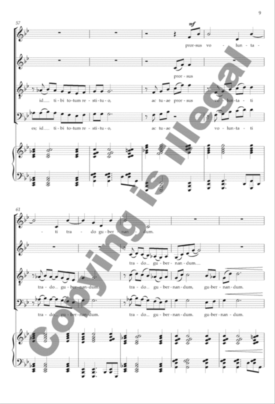 Suscipe, Domine 4-Part scores gallery preview page 8