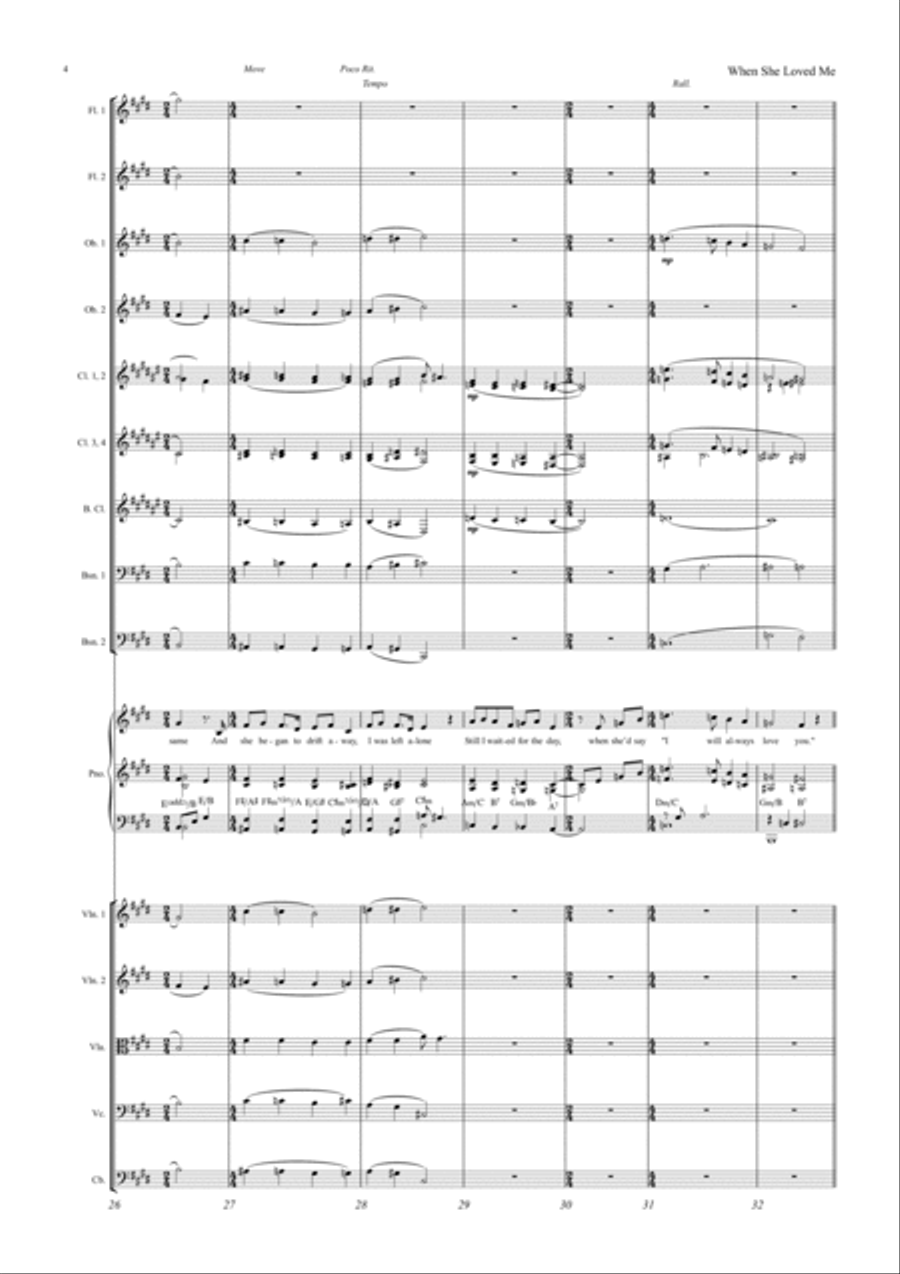 When She Loved Me Full Orchestra scores gallery preview page 4