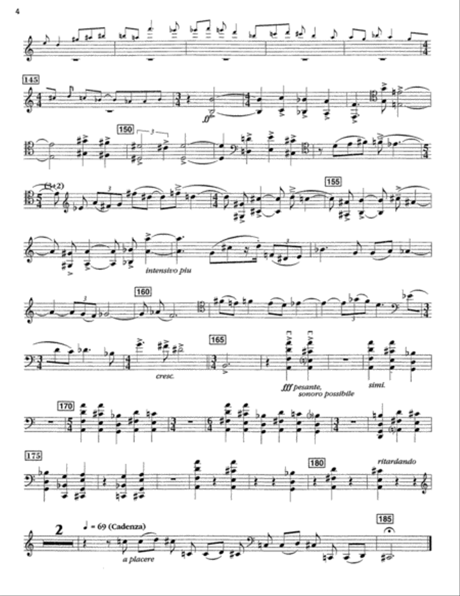 Concerto for Cello and Chamber Orchestra or Wind Ensemble Chamber Orchestra scores gallery preview page 4