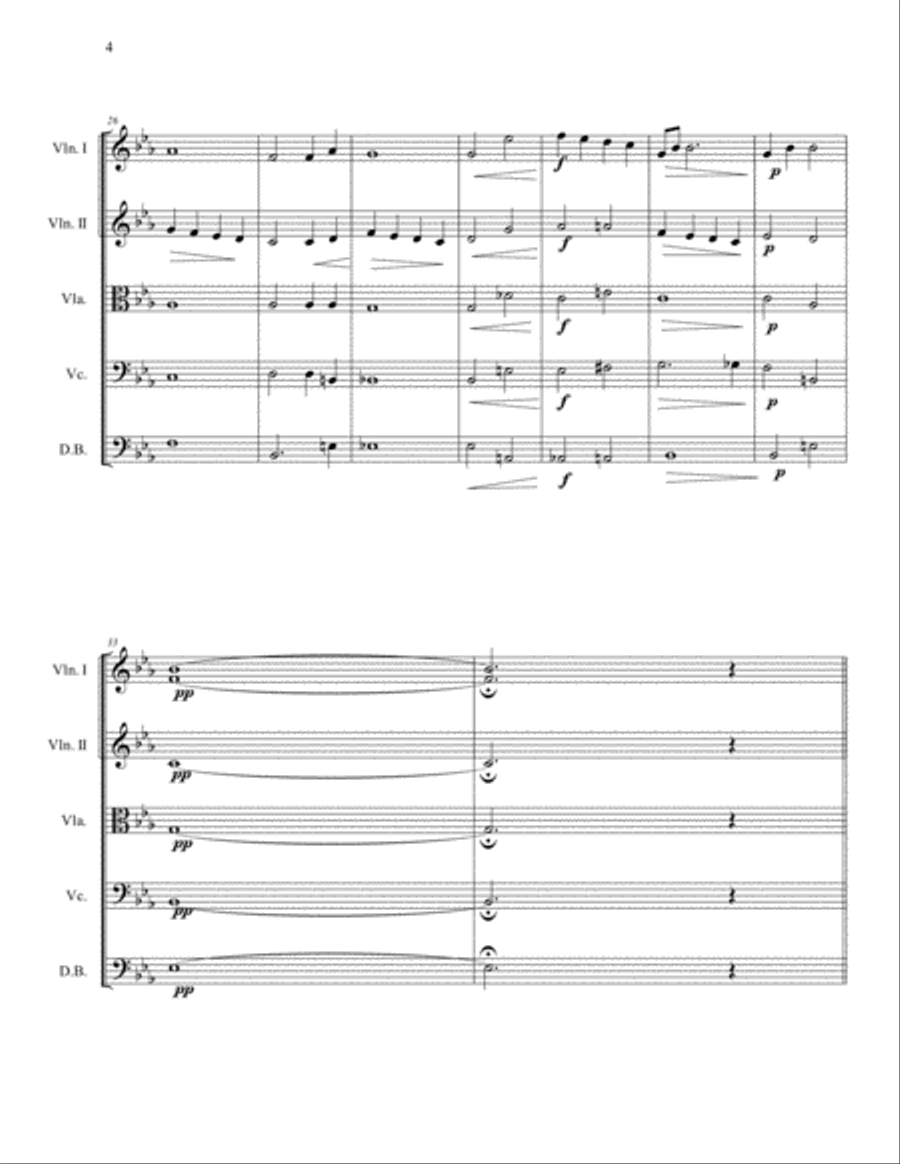 Quiet Interlude Quiet Interlude String Quartet scores gallery preview page 4