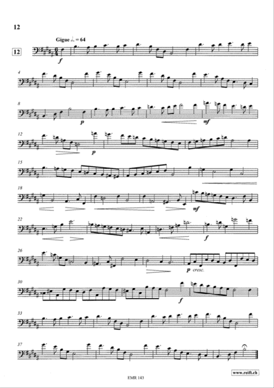 Technical & Melodic Studies Vol. 6 Trombone scores gallery preview page 12