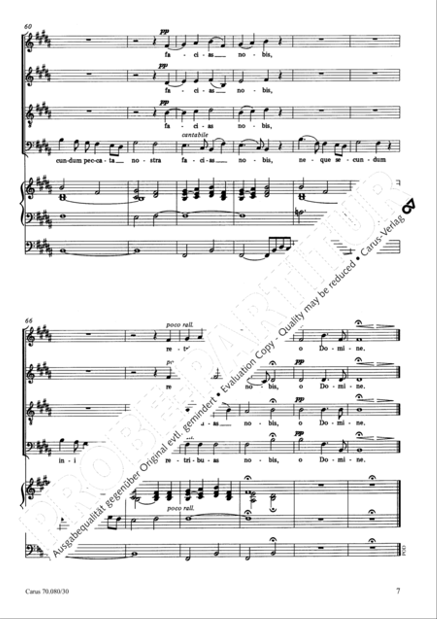Domine non secundum 4-Part scores gallery preview page 8