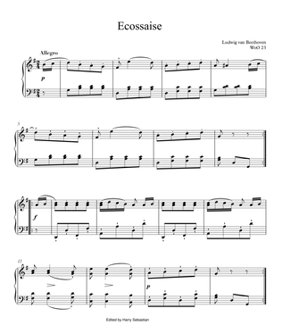 Book cover for Beethoven- Ecossaise in G Major, WoO. 23