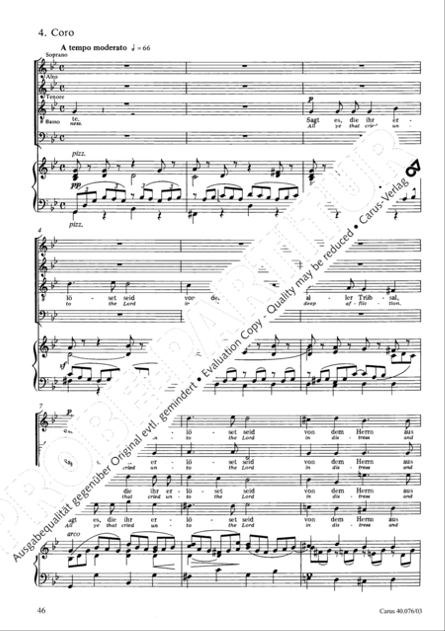 Hymn of Praise, MWV A 18 SSAATB scores gallery preview page 47