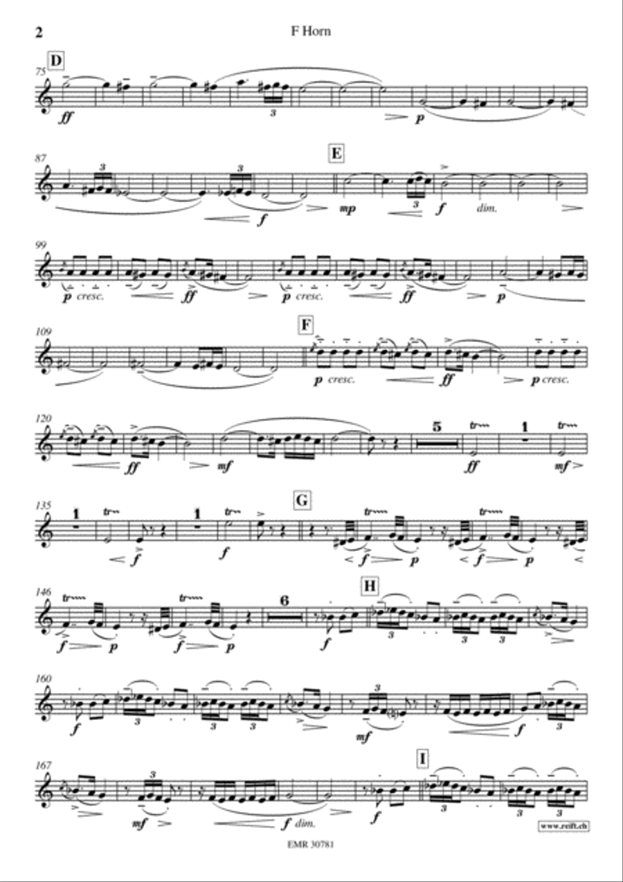 Ritual Fire Dance Horn scores gallery preview page 3