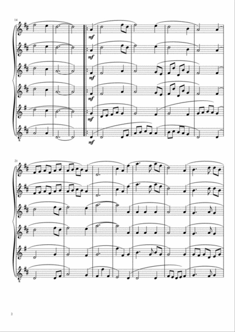 Amazing Grace Amazing Grace Woodwind Ensemble scores gallery preview page 3