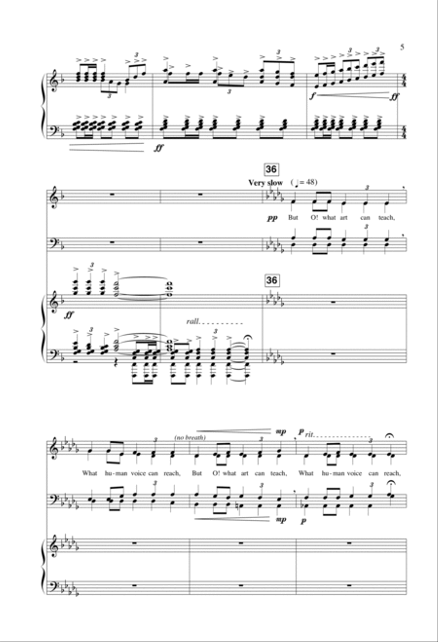Ode To Music 4-Part scores gallery preview page 5