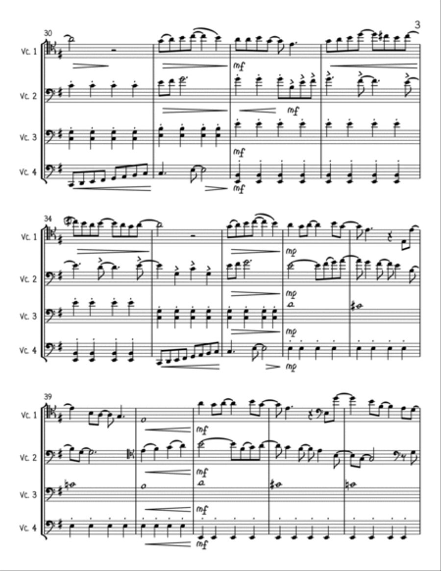 Eleanor Rigby Cello scores gallery preview page 3