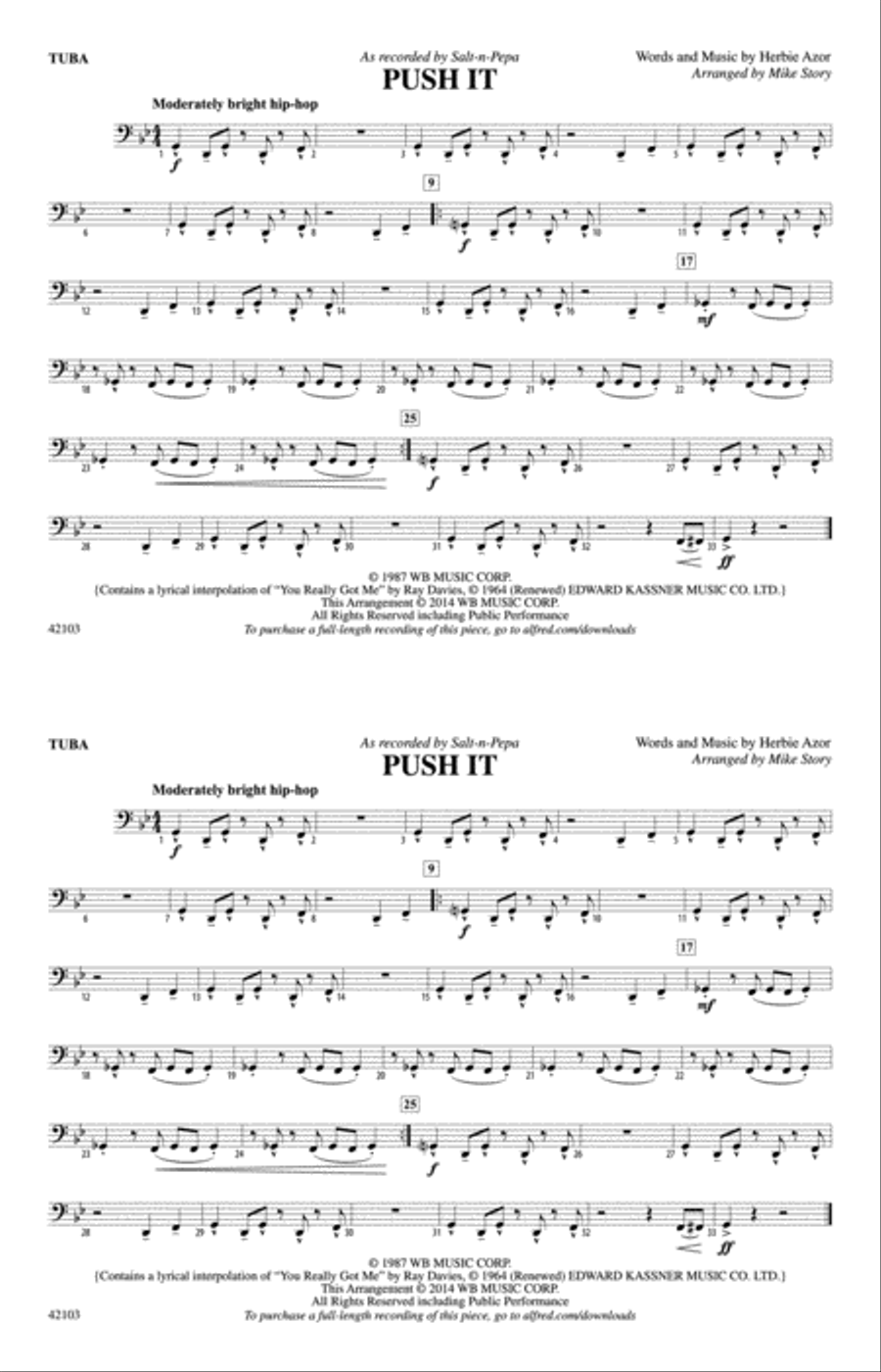Book cover for Push It: Tuba