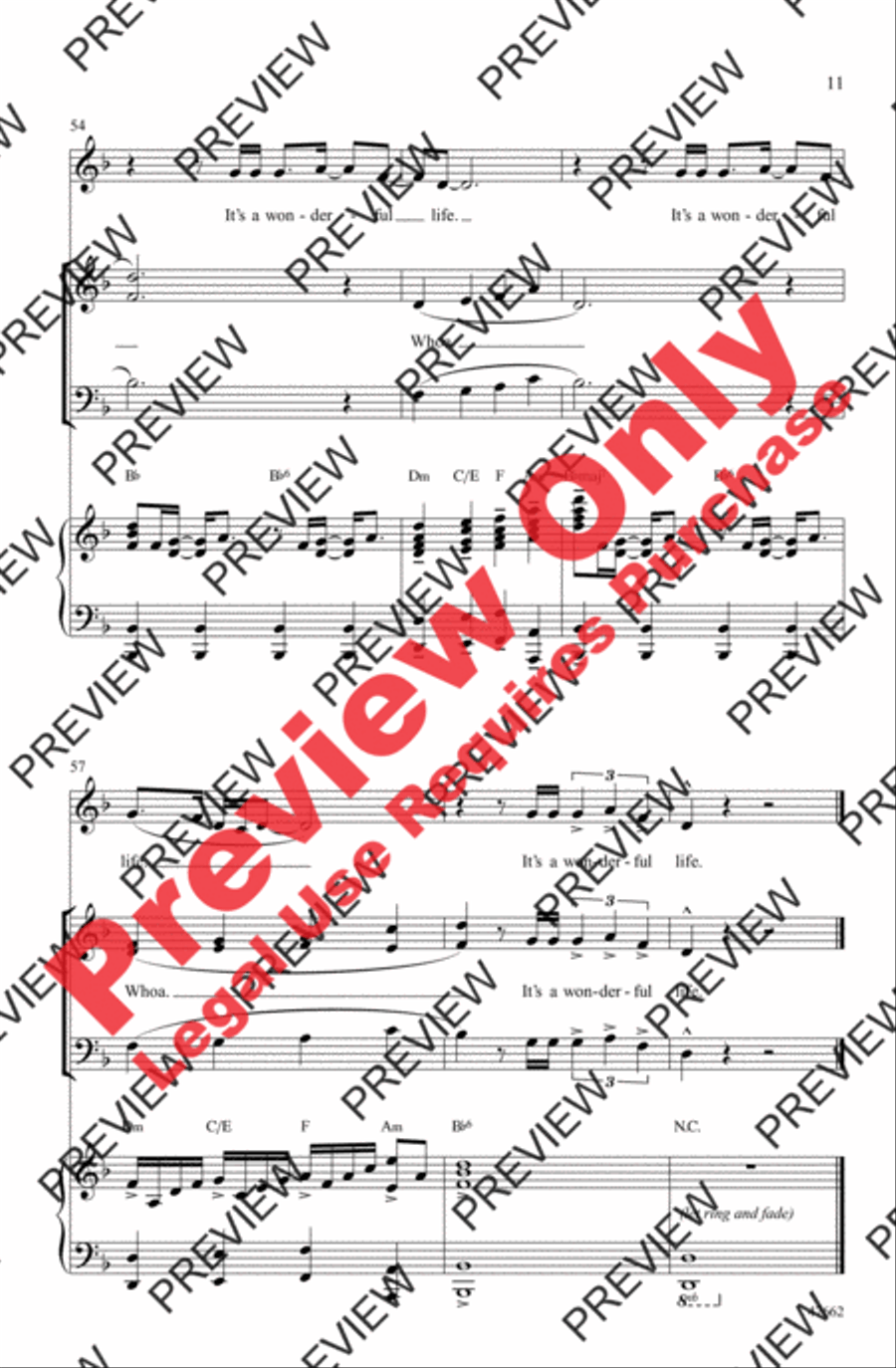 Wonderful Life 3-Part scores gallery preview page 11