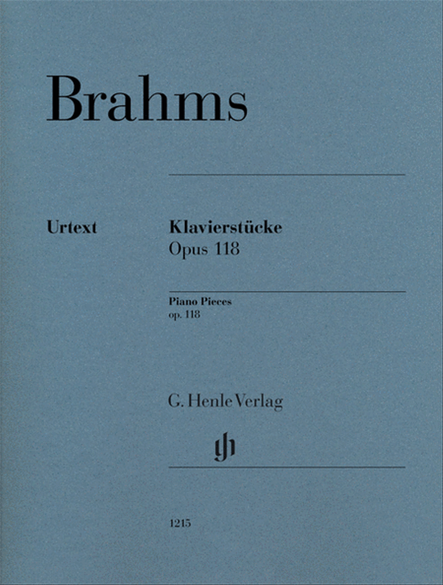 Klavierstücke, Op. 118 [Piano Pieces] by Johannes Brahms Piano Solo - Sheet Music