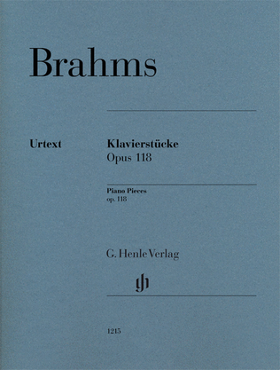 Book cover for Klavierstücke, Op. 118 [Piano Pieces]
