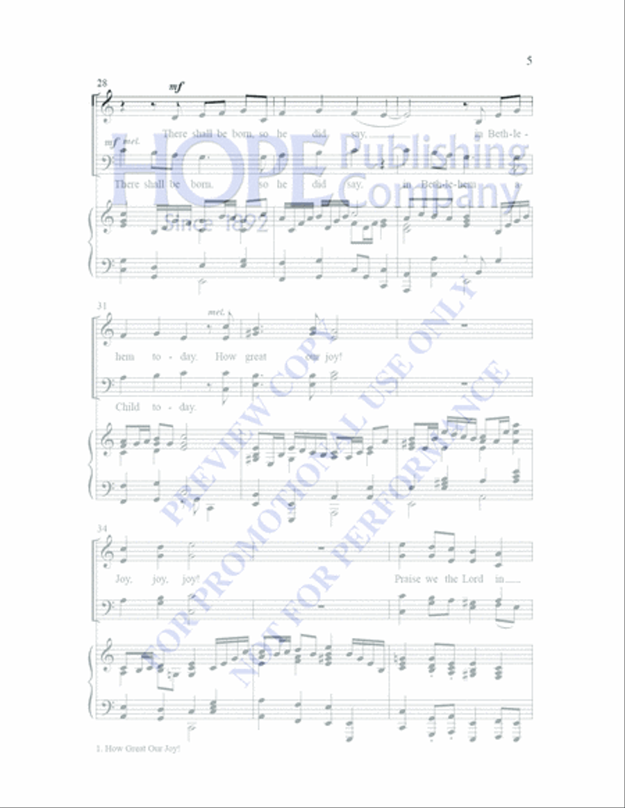 Joy Has Dawned Joy Has Dawned 4-Part scores gallery preview page 11