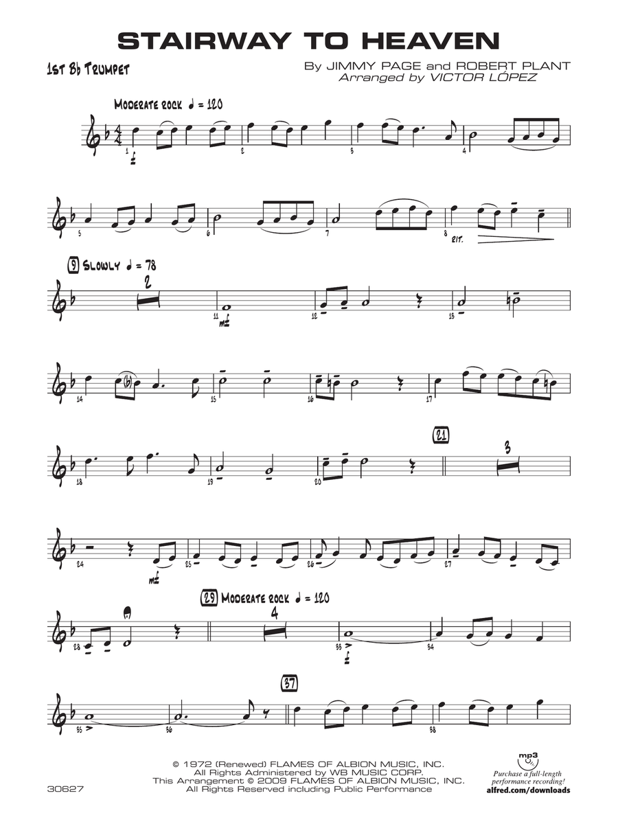 Stairway to Heaven: 1st B-flat Trumpet