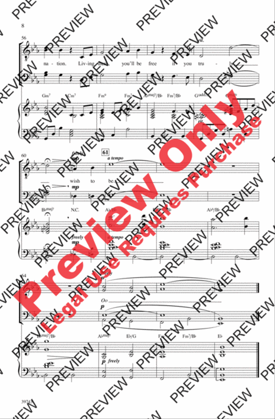 Pure Imagination Men's Choir scores gallery preview page 8