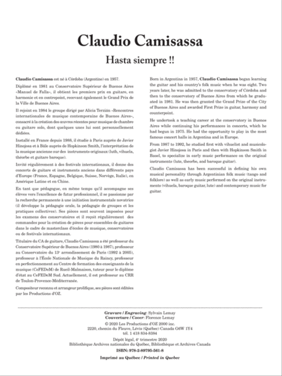 Hasta siempre !! Guitar Ensemble scores gallery preview page 2