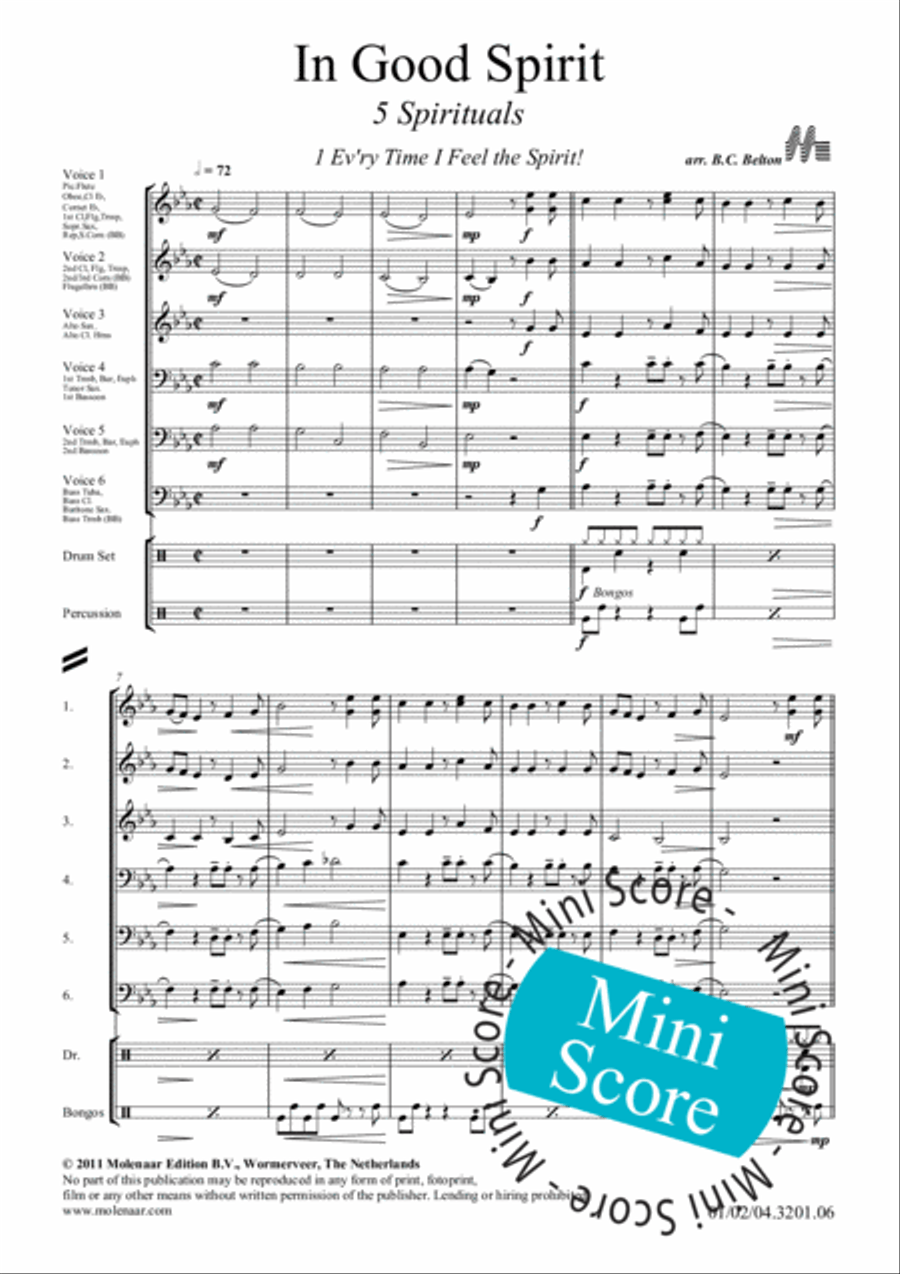 In Good Spirit In Good Spirit Concert Band scores gallery preview page 5