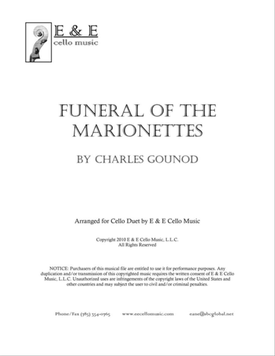 Funeral of the Marionettes Set of Parts scores gallery preview page 3