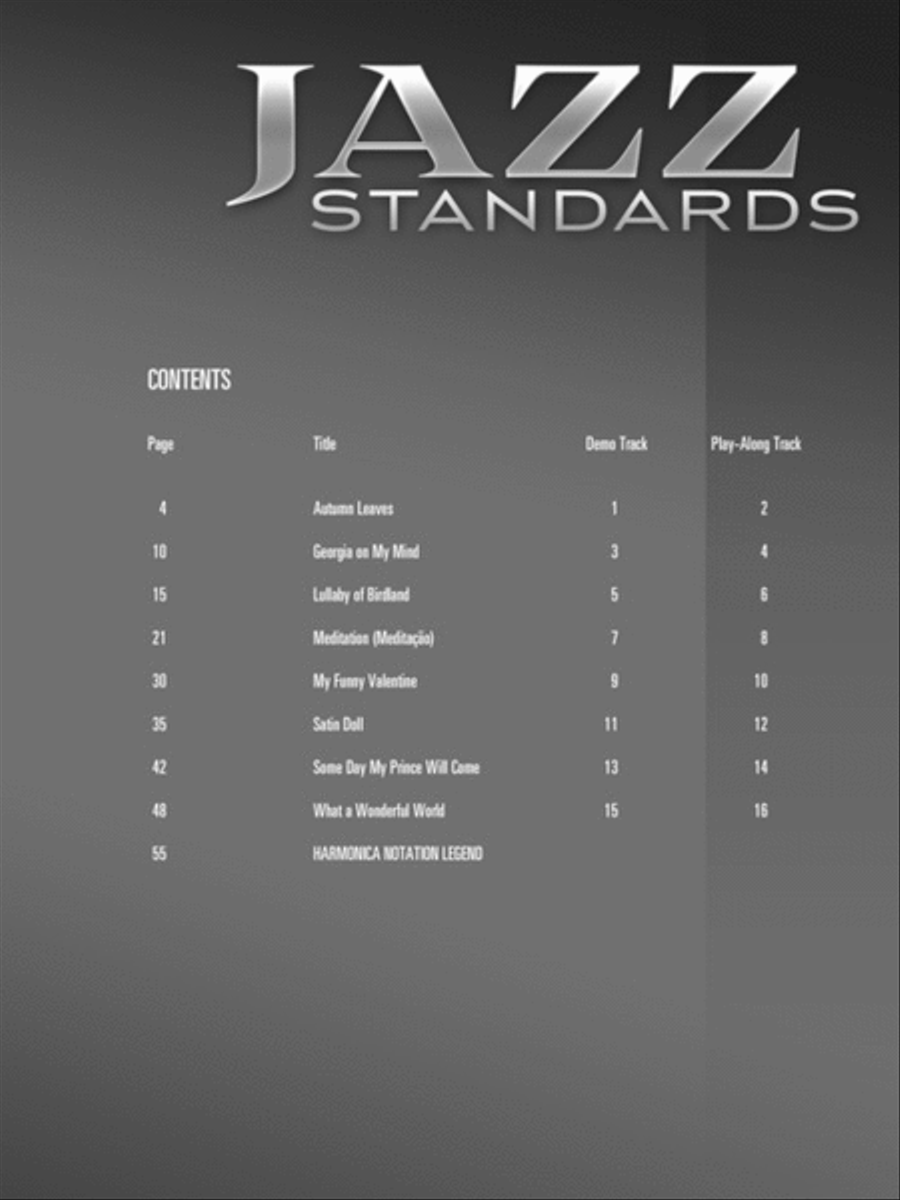 Jazz Standards Jazz Standards Harmonica scores gallery preview page 2