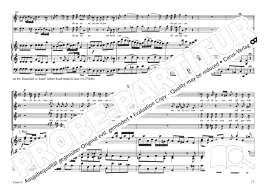 Magnificat in B 4-Part scores gallery preview page 18