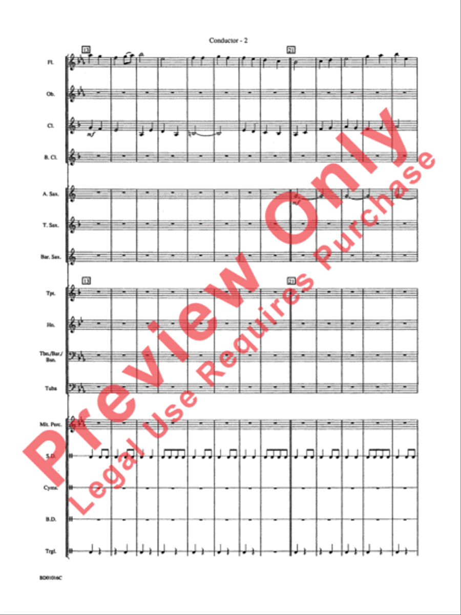 Battle Creek March Concert Band scores gallery preview page 5