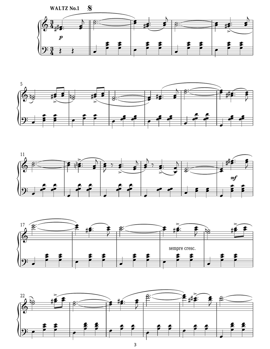 Vienna Blood Piano Solo scores gallery preview page 3