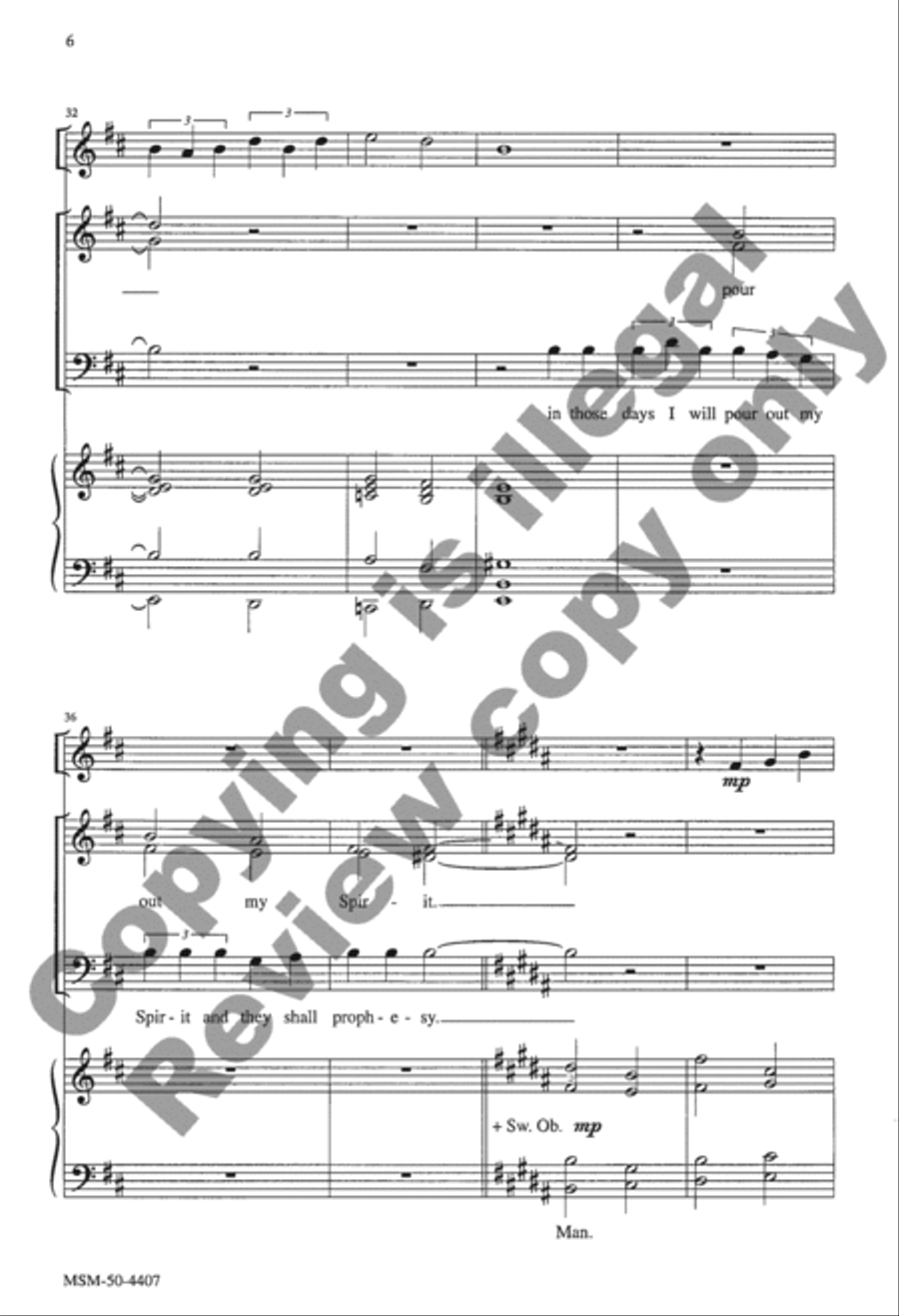 In the Last Days 3-Part scores gallery preview page 21