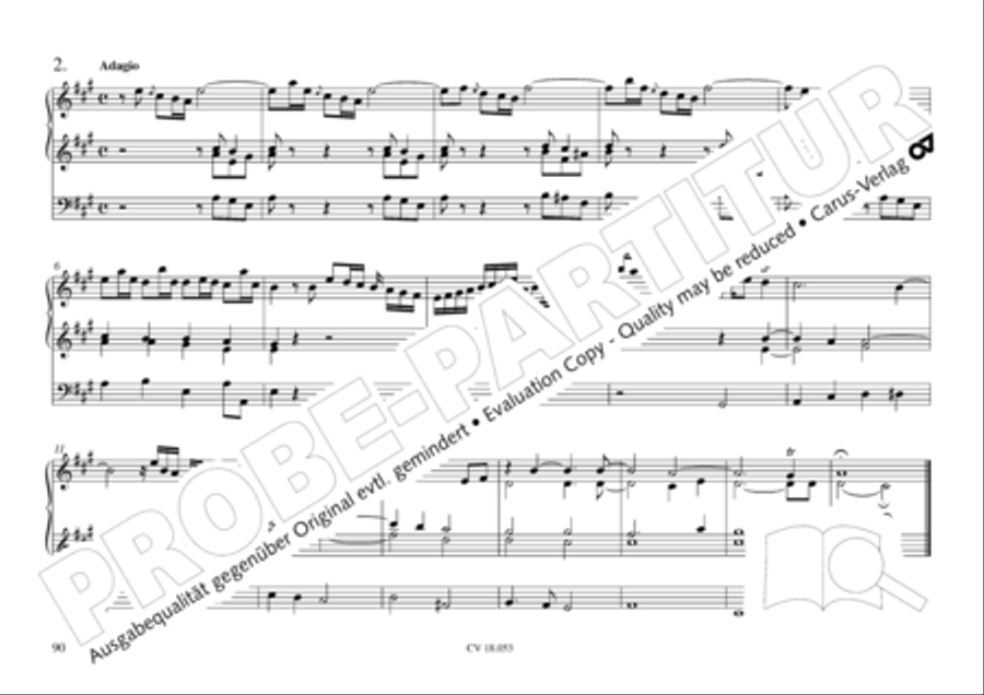 Das Husumer Orgelbuch von 1758 Organ Solo scores gallery preview page 91