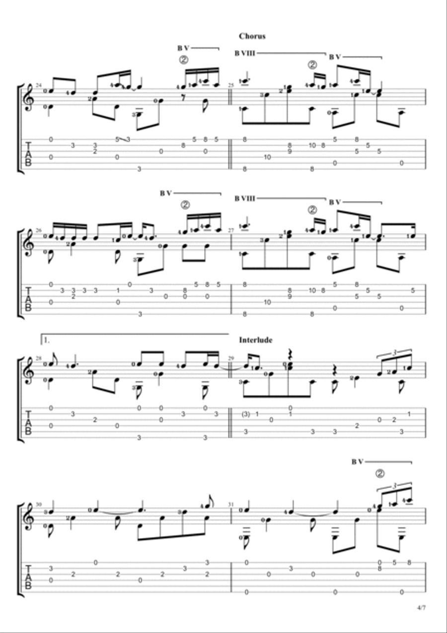 Take Me To Your Heart Electric Guitar scores gallery preview page 4