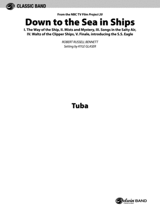 Book cover for Down to the Sea in Ships (from the NBC TV Film Project 20): Tuba